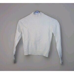 Cashmere By Pringle Sweater Made In Scotland Womens Size 36/92 Fits 28×16 Yellow